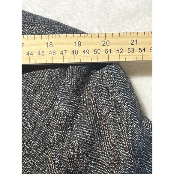 Vintage Haggar 44R Gray Multi-Color Herringbone Tweed Blazer Sport Coat Jacket - Picture 12 of 14